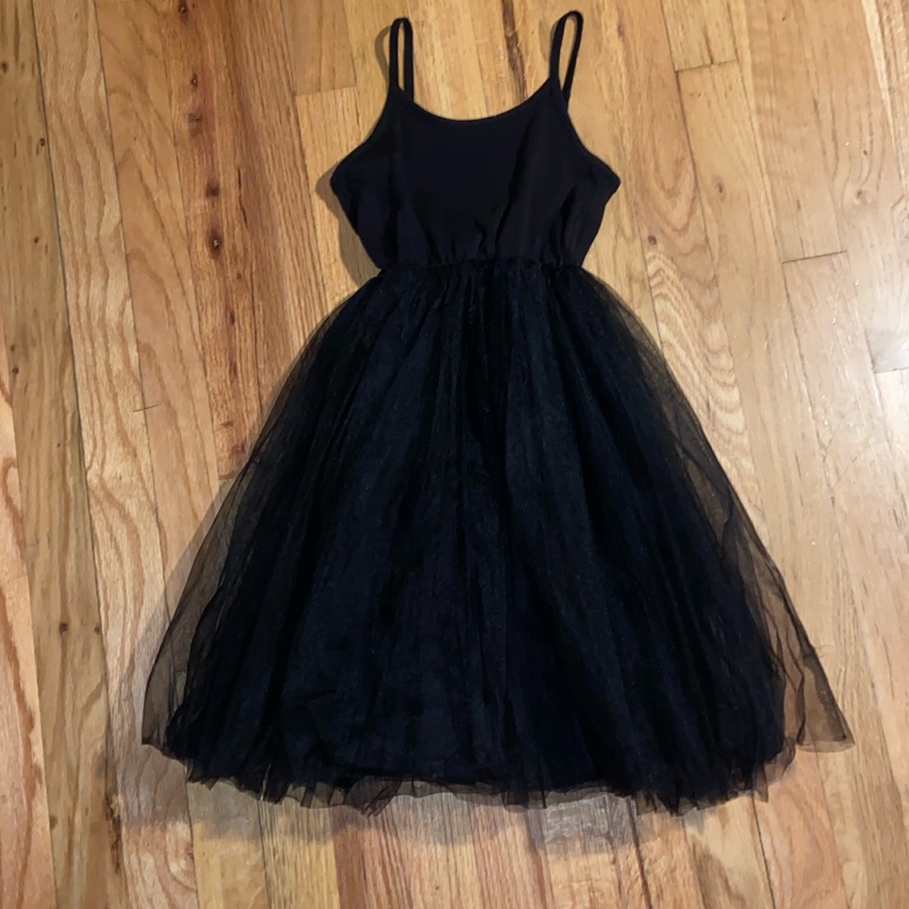 Black tulle dress
